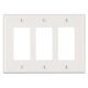 Triple  Decora Plate White