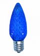 C9 LED Replacement Faceted Blue Bulb (25pk)