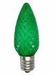 C9 LED Replacement Faceted Green Bulb (25pk)