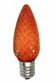 C9 LED Replacement Faceted Orange Bulb (25pk)