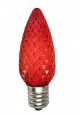 C9 LED Replacement Faceted Red Bulb (25pk)