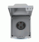 NEMA Type 14-50R, 50A 125/250V Receptacle in Metal Enclosure