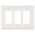 Triple  Decora Plate White