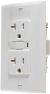 Tamper Resistant T-Slot GFCI Duplex Outlet White