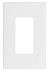 1-Gang Decora Plate White Screwless