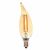 LED Bent Tip Vintage Candle Filament 4W B11  Dimmable