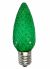 C9 LED Replacement Faceted Green Bulb (25pk)