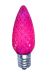 C9 LED Replacement Faceted Pink Bulb (25pk)