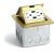 Countertop Pop-Up Boxes 15 Amp GFI BRASS + 2USB